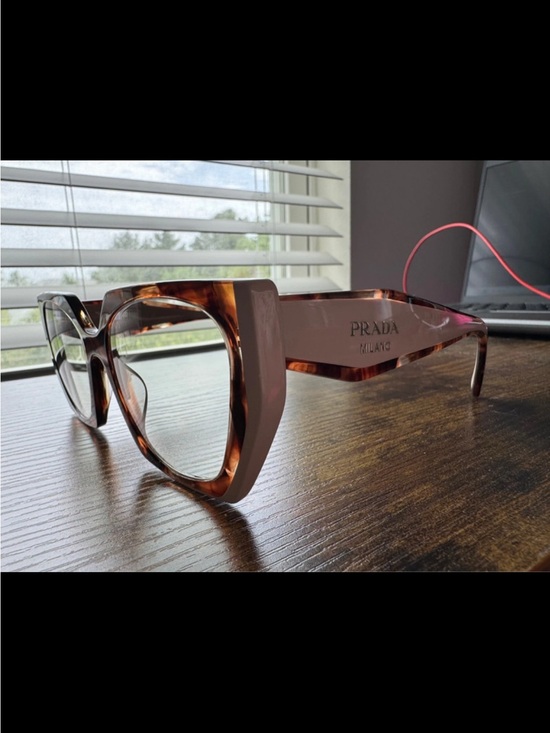 Prada Accessories - Prada Women’s Tortoiseshell Frame with Pink Temples Sunglasses